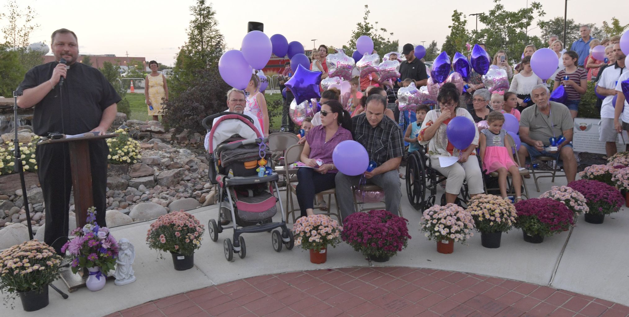 Balloon release and candlelight vigil